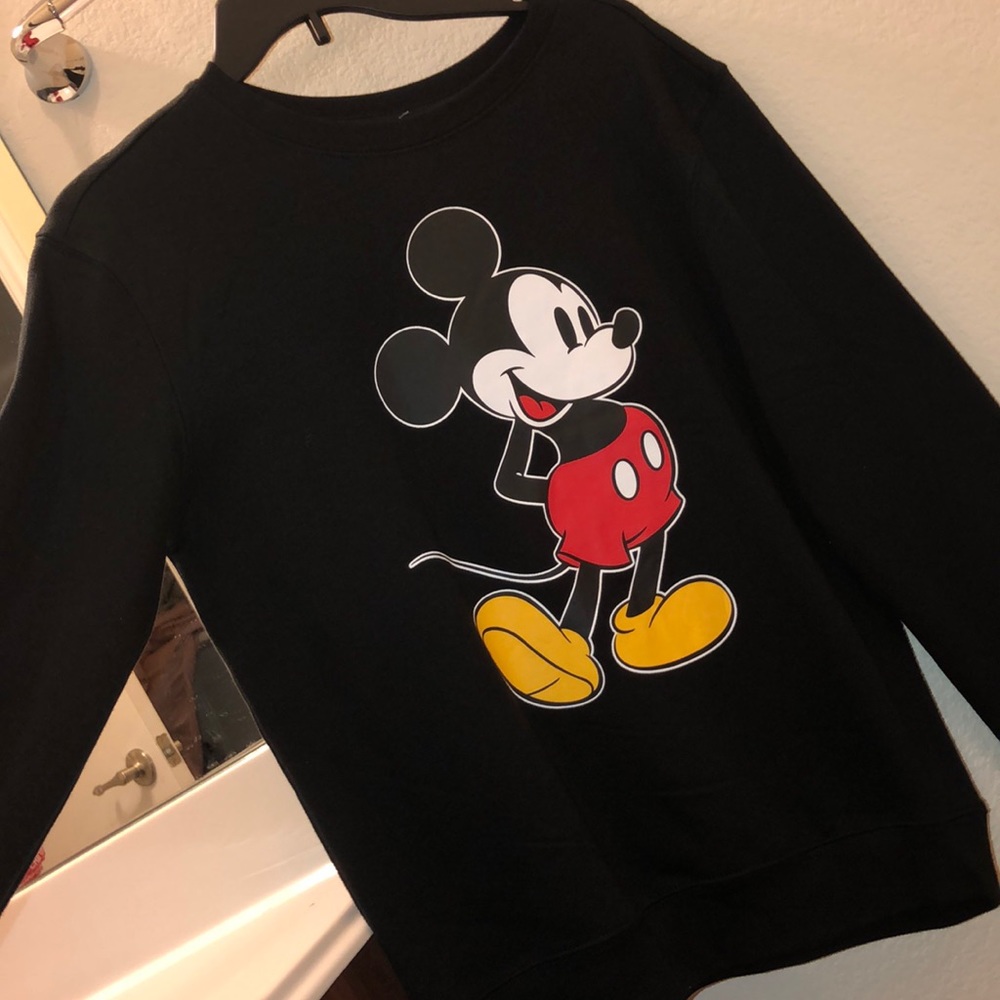 A Mickey Mouse sweatshirt